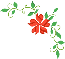ペーパーアイテムフリー素材「花」右上